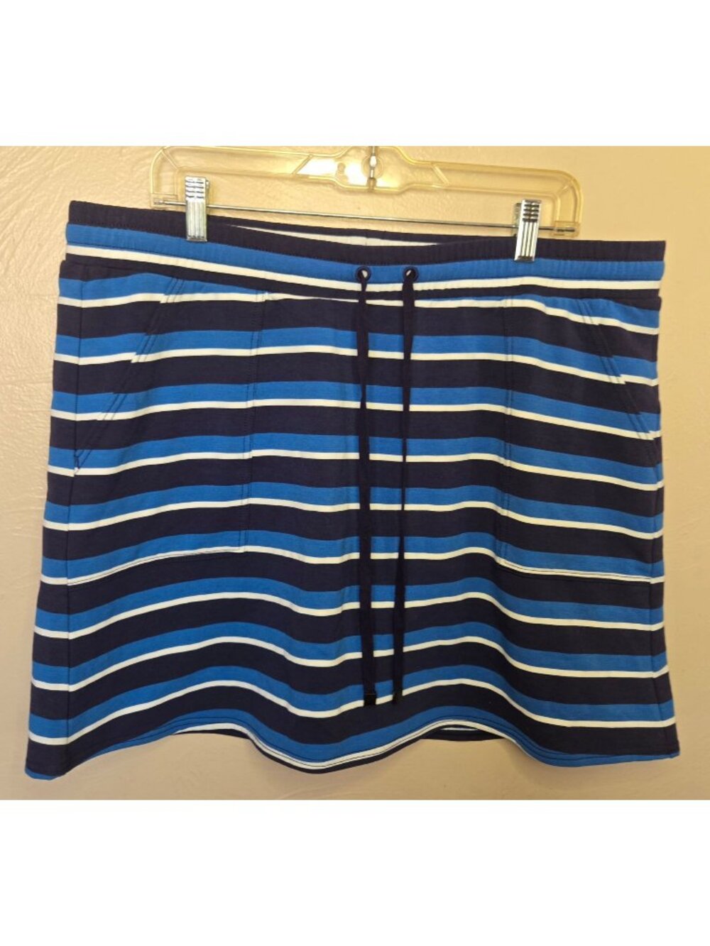 Hatley Ladies Christine Classic Cotton Striped Skirt Size SL Resort Beach Summer